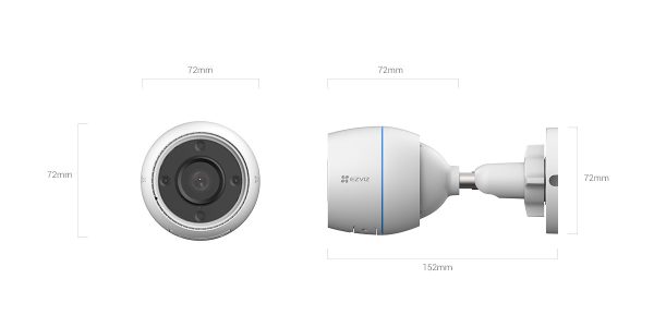 EZVIZ H3c 5MP 3K Outdoor Smart IP Camera CCTV - Support MicroSD 32/64/128 GB - Image 2