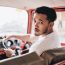 a men look back before driving